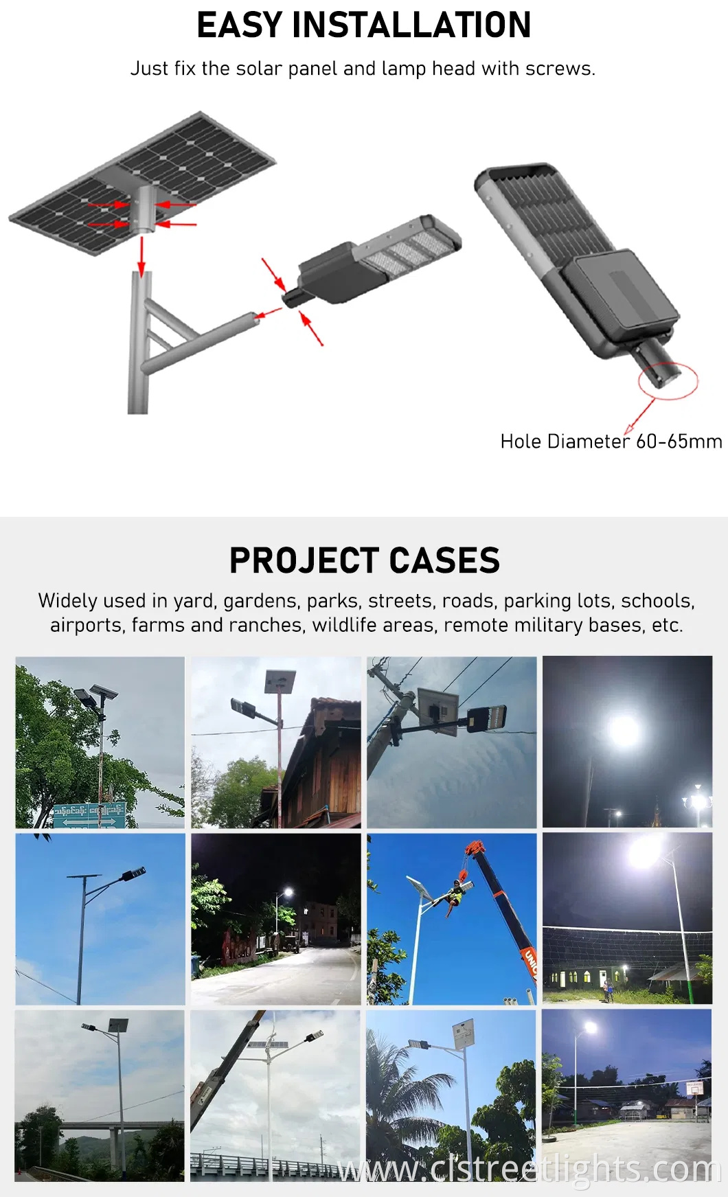 Baorun Factory Price 100W Zc Series All-in-Two Integrated LED Solar Street Lights